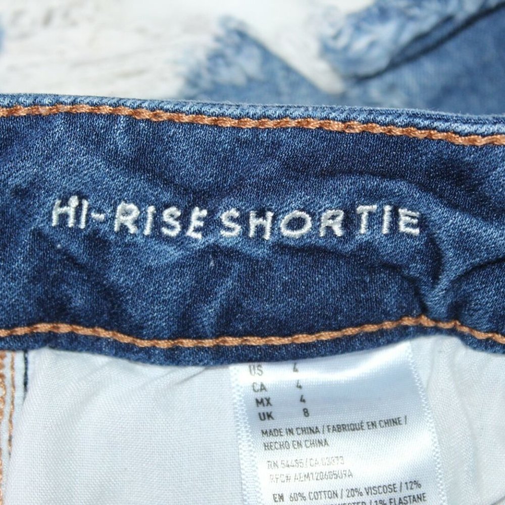 American Eagle Hi-Rise Shortie Jean Shorts HW7859 - Picture 3 of 6